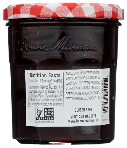 Bonne Maman Raspberry Preserves for Kids and Families to Enjoy on Toast or in Desserts
| Bonne Maman Raspberry 13-Ounce